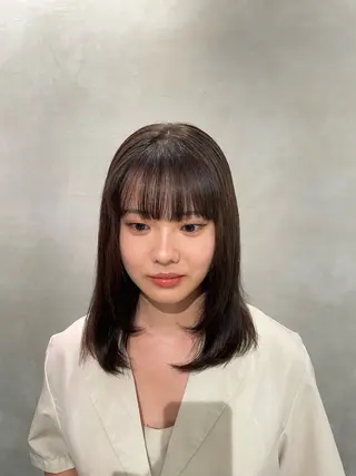 ミディアム メンズ縮毛矯正 ブリーチカラー/まやのヘアスタイル