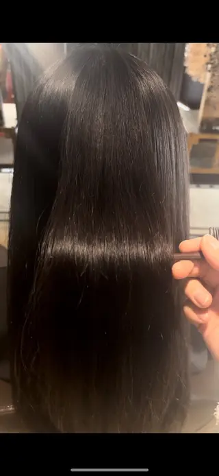 ロング パーマ よしなり あみのヘアスタイル