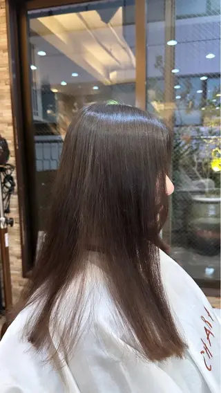 ロング 縮毛矯正&髪質改善/ きょうの🐺のヘアスタイル