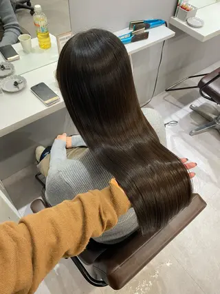 ロング 艶髪/縮毛矯正/ Core mikuaのヘアスタイル