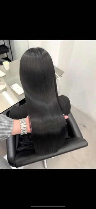 ロング 髪質改善×縮毛矯正 Core 片山健太のヘアスタイル