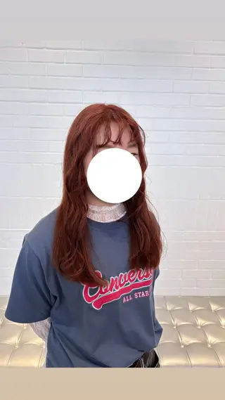 ロング カラー HIKARI🐈‍⬛ レイヤー×デザインのヘアスタイル