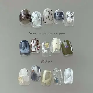 ネイル glitter 池袋のネイルデザイン