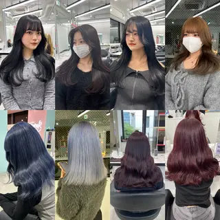 ロング カラー 履歴修正屋さん／ ブロンド／ホワイトのヘアスタイル