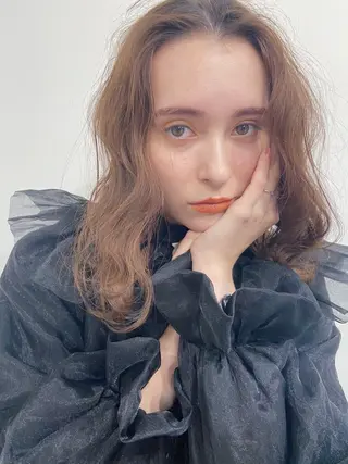 セミロング uyu所属・♡MISA /uyu♡のヘアスタイル