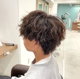 ショート パーマ メンズ 【メンズ特化】 池田大成✂︎のヘアスタイル