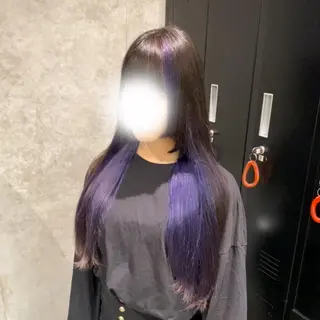 ロング カラー 艶暖色カラー🍒 縮毛矯正ほののヘアスタイル