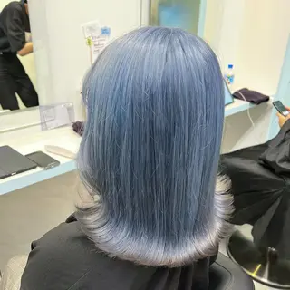 ミディアム カラー ブリーチカラー 🩵MIZUKIのヘアスタイル