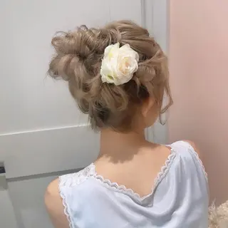 セミロング カラー ヘアアレンジ the path sora♡のヘアスタイル