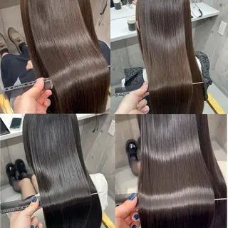 ロング 髪質改善×美髪矯正 艶髪カラー 阪口のヘアスタイル