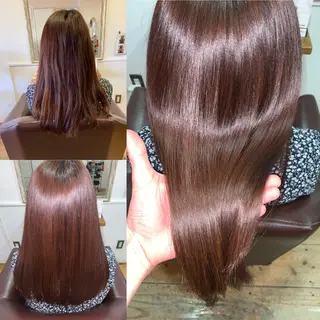 ミディアム 髪質改善エイジングケ ア専門美容室チアフルのヘアスタイル