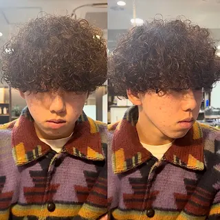 パーマ メンズ 年間2000名担当◎ パーマ職人/仲原佑樹のヘアスタイル