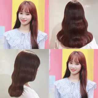 セミロング カラー ヘアアレンジ As hair所属・柔らか垢抜けｶﾗｰと ｶｯﾄ🫧ASUKAのヘアスタイル