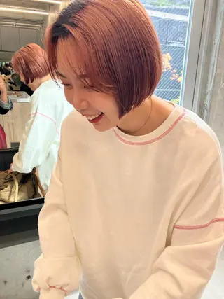 ショート 似合わせカットカラー 👩MINAのヘアスタイル