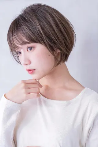 ショート カラー サイエンスアクア/艶 髪/レイヤー/清水のヘアスタイル