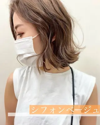 ショート カラー ナカジマ ナナのヘアスタイル
