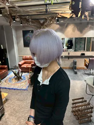 ショート カラー ravens デザインカラーのヘアスタイル