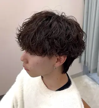 ショート パーマ メンズ 杉村 一輝のヘアスタイル