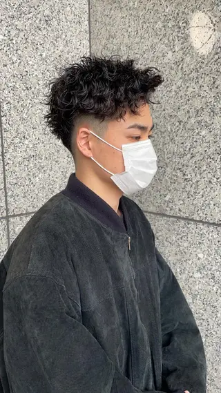ショート パーマ メンズパーマのプロ 川野翔太のヘアスタイル