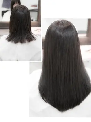 ショート ミディアム セミロング ロング FÜRSTIN所属・西村髪質改善 ブリーチ縮毛矯正のヘアスタイル