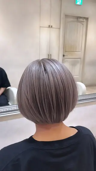 カラー 地毛風ストレート/ ケアカラー/セキネのヘアスタイル