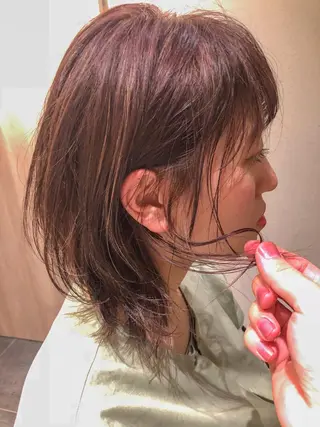 ショート カラー 【1日2名様限定】 AFLOAT白川雄副のヘアスタイル