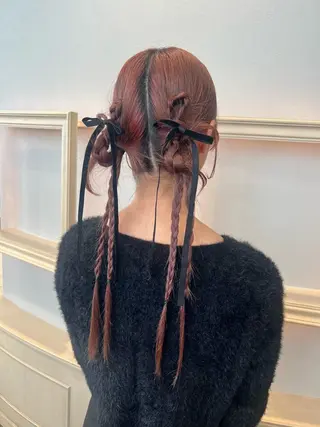 ロング ヘアアレンジ SALOWIN川崎WEST店所属・🌷川崎/アレンジ/ 暖色ボブ/コトネ🌷のヘアスタイル