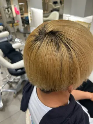 メンズ ツヤカラー/縮毛矯正 /流山/カイトのヘアスタイル