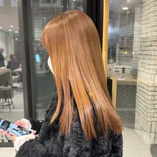 ロング カラー 艶カラー/暖色カラー /透明感/ryutoのヘアスタイル