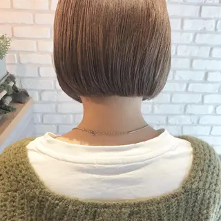 ショート カラー ヘアアレンジ moto船橋所属・対馬 粘音のヘアスタイル