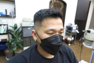 ショート メンズ パーマ おしゃれさろんオオキ所属・男を磨く Barber オオキのヘアスタイル