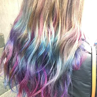 ロング カラー 原宿サロン代表 デザインカラー伊藤卓のヘアスタイル