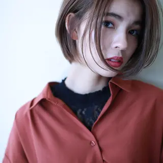 ミディアム カラー パーマ ヘアアレンジ メンズ キッズ ネイル マツエク・マツパ premier modelsのヘアスタイル