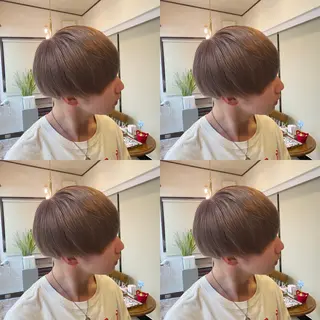 カラー メンズ 韓国ヘア特化💍 tiam💍ブリーチのヘアスタイル