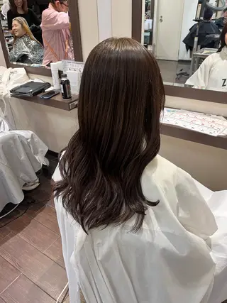 セミロング 似合わせカットカラー 🤍🎀honokaのヘアスタイル