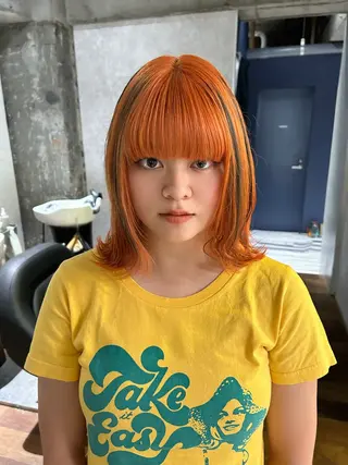 ミディアム カラー ナチュラル・ハイトー ン🏆HINOKIのヘアスタイル