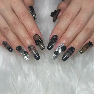 ネイル 透明感ネイル ｜mahiru.のネイルデザイン