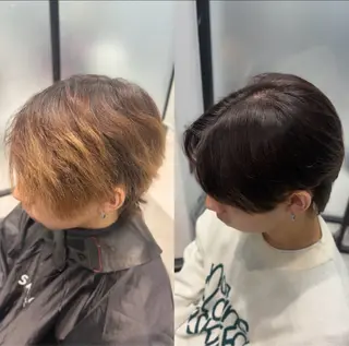 メンズ 曲がる縮毛矯正/ メンズパーマ森隆之介のヘアスタイル