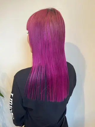 ロング カラー ヘアアレンジ 永井 亜実のヘアスタイル