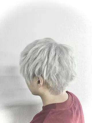 ショート カラー ヘアアレンジ メンズ ゲーマー美容師 KENTOのヘアスタイル