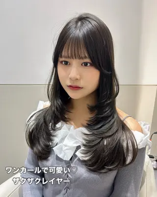 ロング カラー 🩷韓国ヘア/ヨシン モリ🩷Maikaのヘアスタイル