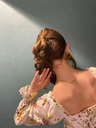 セミロング ヘアアレンジ and Art おのでらじんのヘアスタイル