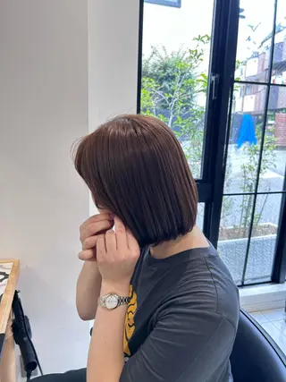 ショート miko🪽地毛風/ ハイトーン/レイヤーのヘアスタイル