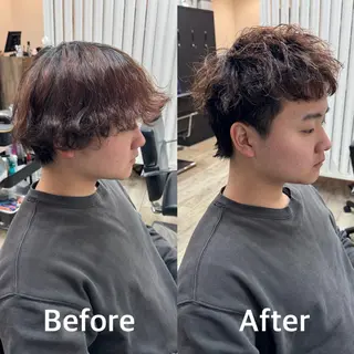 ショート パーマ メンズ 【池袋/スパイキー ショート】ⓝⓘⓜⓤのヘアスタイル