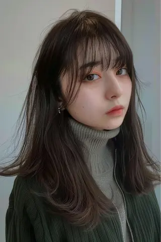 セミロング lana hair 新宿/髪質改善/韓国のヘアスタイル