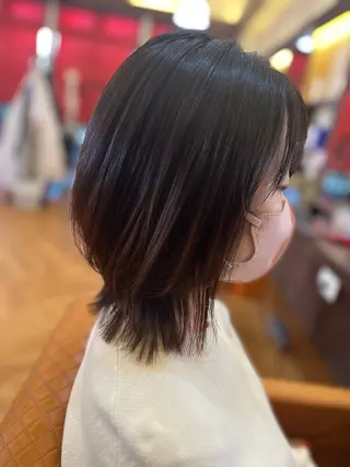 ミディアム U HARUNAのヘアスタイル