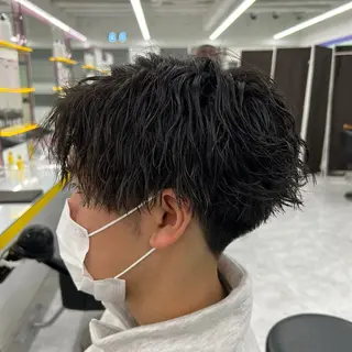 ショート カラー パーマ メンズ 韓国レイヤーカット /REIのヘアスタイル