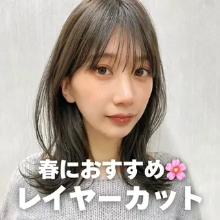 ミディアム カラー TOI所属・内野   龍海 / レイヤーカットのヘアスタイル