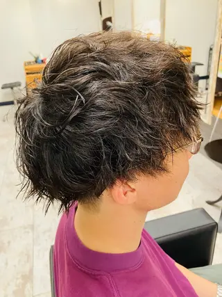 パーマ メンズ メンズ特化/パーマ/ フェードWATARUのヘアスタイル