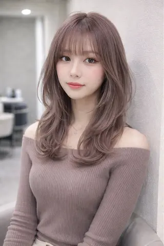 ロング カラー ガルボヘアー心斎橋店所属・心斎橋/髪型整形美容 師/カット/カラーのヘアスタイル